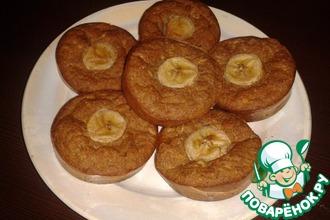 Рецепт: Овсяные кексы с бананом и клетчаткой