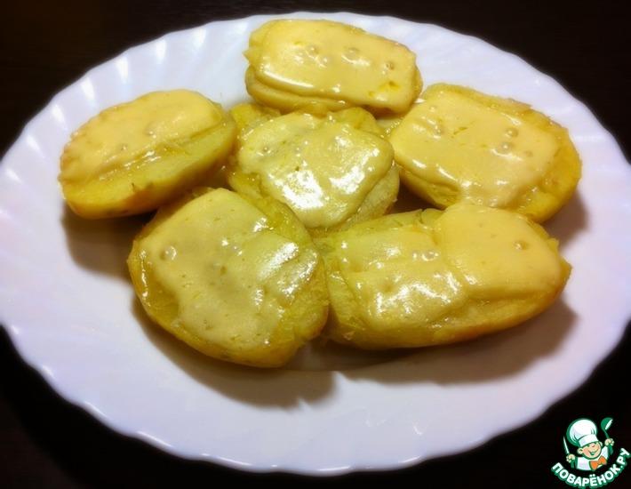 Рецепт: Картофель под сыром в микроволновке
