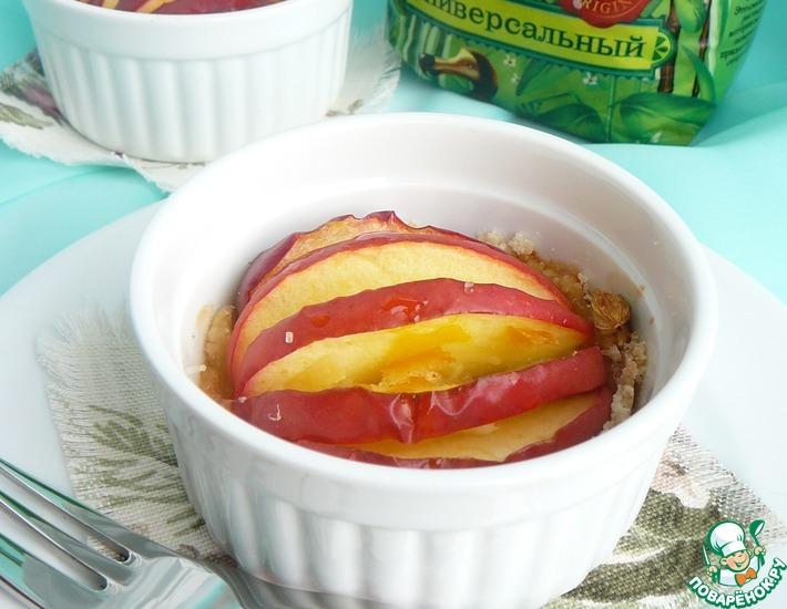 Рецепт: Яблочный пай в цитрусовой заливке с кардамоном