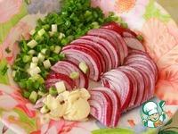 Салат с овощами, приготовленными в мультиварке ингредиенты