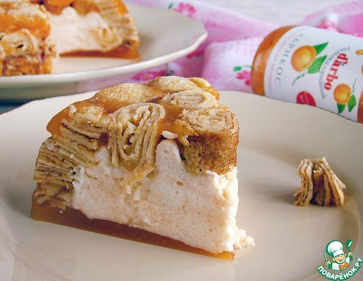 Рецепт: Низкокалорийный абрикосовый десерт с конфитюром