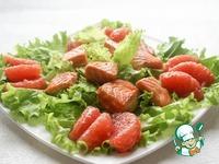 Лососевый салат с заправкой из зеленого лука ингредиенты