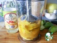 Салат с гребешками и заправкой из манго ингредиенты