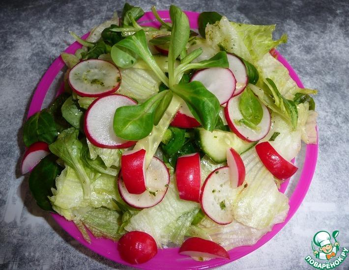 Рецепт: Салат весенний из редиса