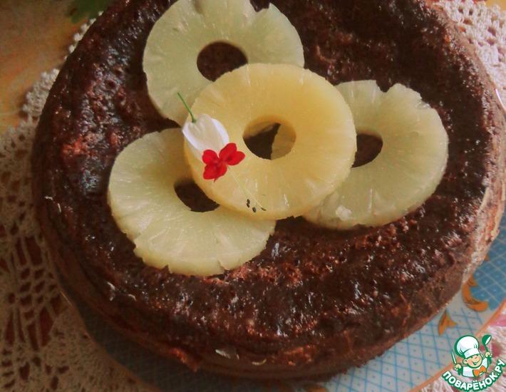 Рецепт: Шоколадный пирог с цуккини и творогом