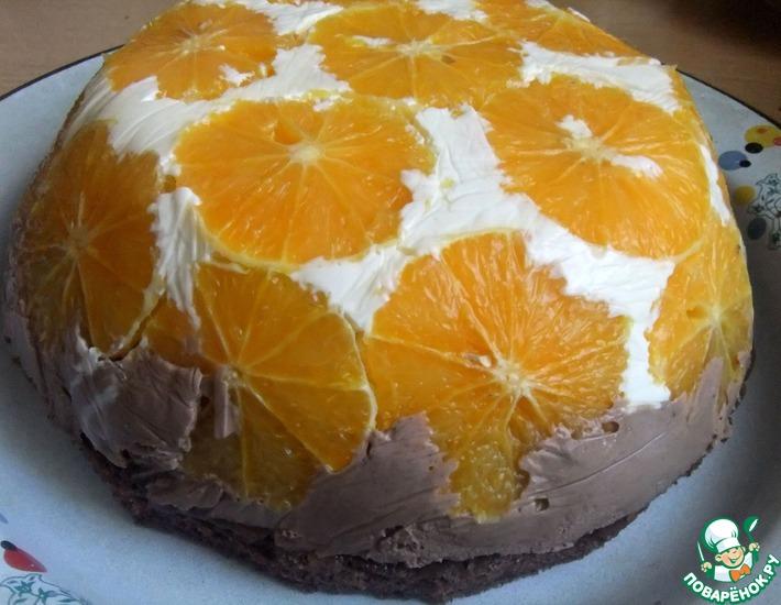 Рецепт: Торт  Апельсиновый купол