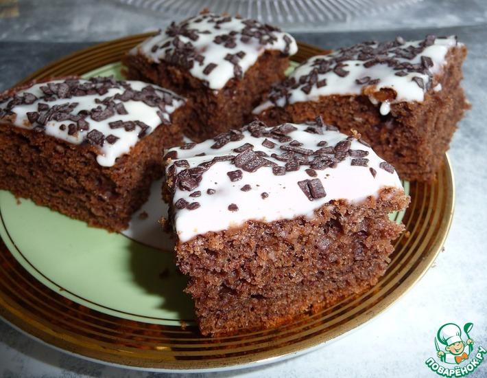 Рецепт: Кукурузно-шоколадные пирожные