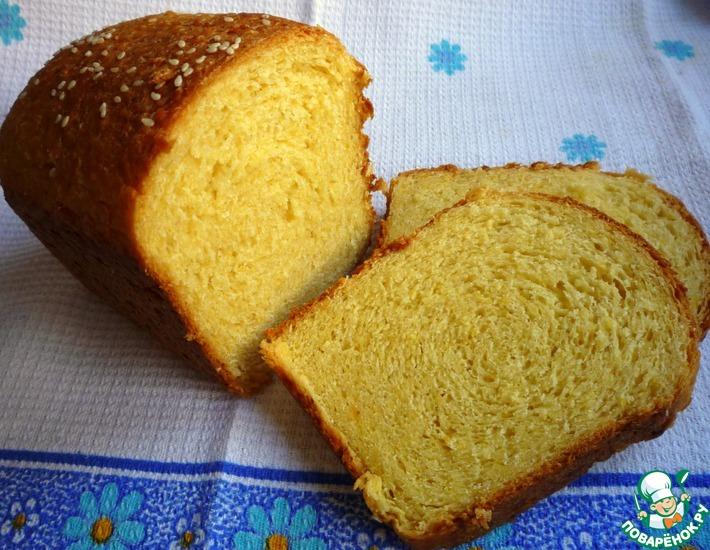 Рецепт: Пшенно-тыквенный хлеб Солнечный