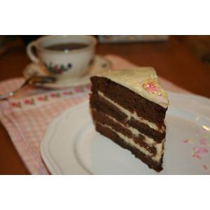 Шоколадно-ванильный торт Пост в сладость