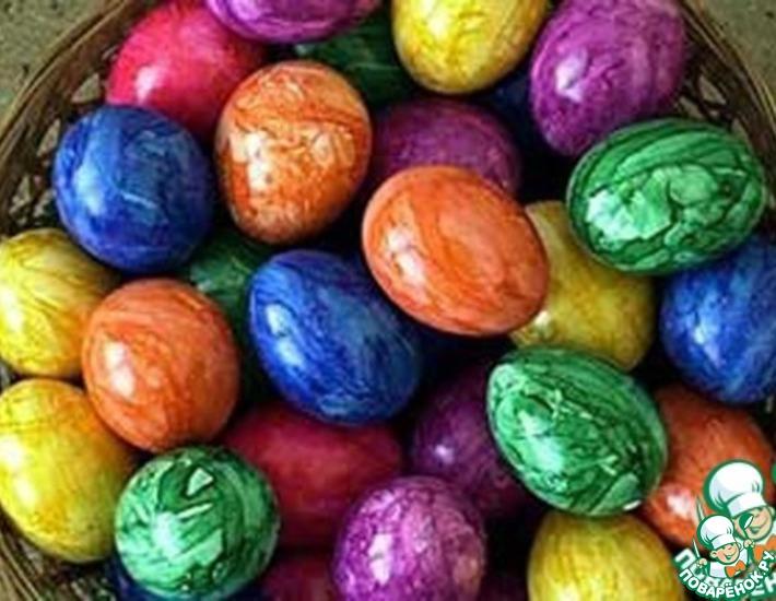 Как покрасить яйца к Пасхе в разные цвета