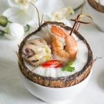 Кокосовый суп с креветками по тайским мотивам