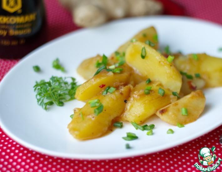 Рецепт: Картофель с чили и соевым соусом