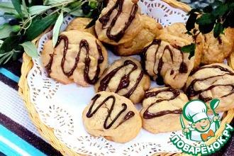 Рецепт: Бисквитное печенье с орехом макадамия