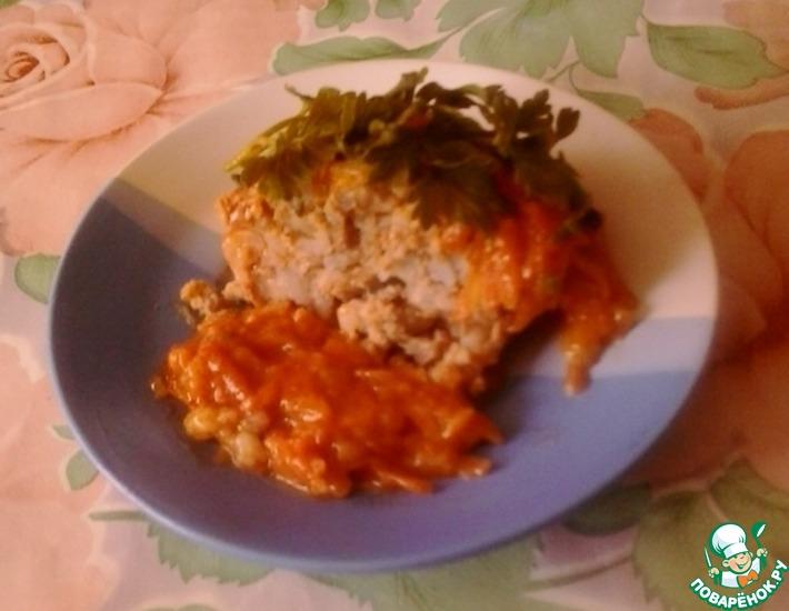 Рецепт: Рисовые тефтели в томатно-сметанном соусе