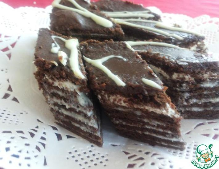 Рецепт: Торт Шоколадный медовик