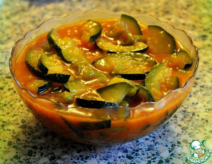 Рецепт: Тушеные овощи в томатном соусе с паприкой