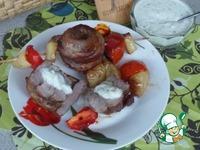 Розетки из свинины с соусом Цацики ингредиенты