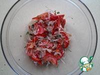 Салат из помидоров и лука с базиликом ингредиенты
