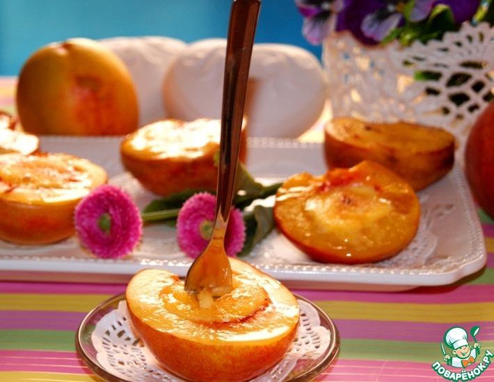 Рецепт: Нектарины и персики крем брюле