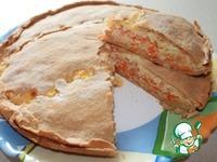Пирог закусочный с луком, морковью и плавлеными сырками ингредиенты