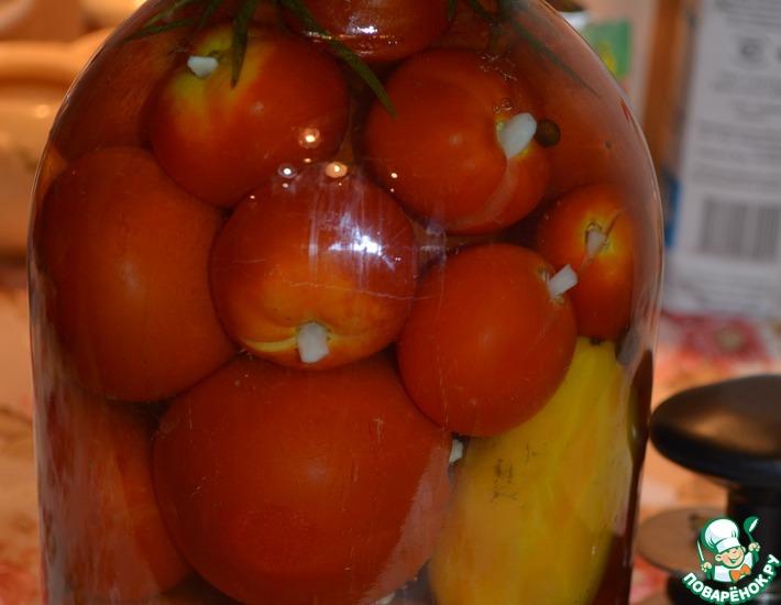 Рецепт: Шпигованные помидоры Супербыстросъедаемые