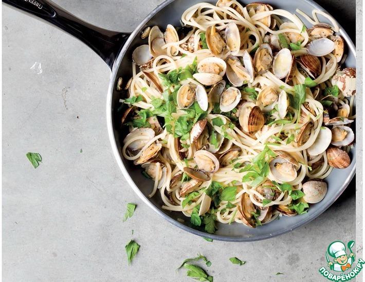 Рецепт: Спагетти с морепродуктами