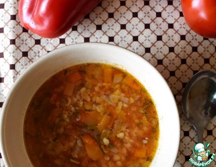 Рецепт: Томатный суп с булгуром