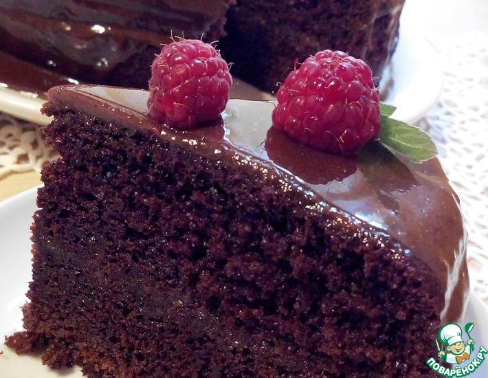Рецепт: Шоколадный торт на раз-два-три
