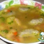 Фасолевый суп с грибными клецками