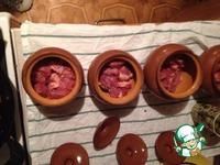 Свинина с картофелем и грибами в горшочках ингредиенты