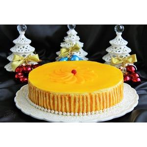 Персиковый торт-суфле