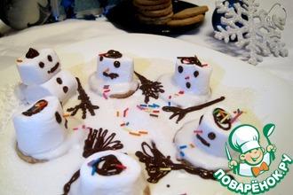 Рецепт: Печенье Тающие снеговики