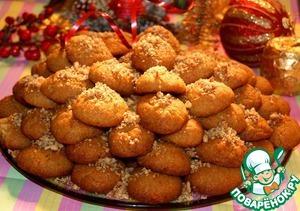 Греческое  рождественское печенье Меломакарона