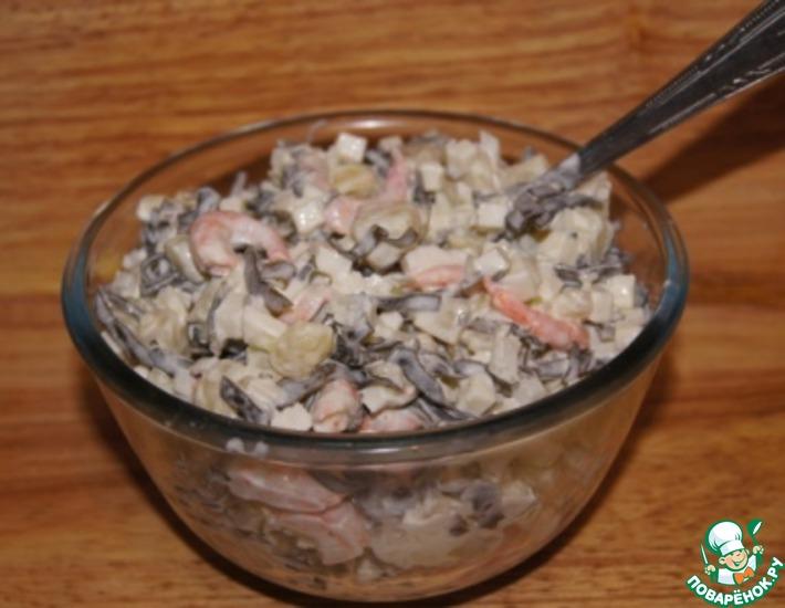 Рецепт: Салат витаминный с морской капустой