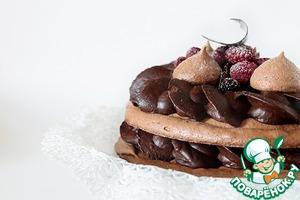 Рецепт: Шоколадный меренговый торт