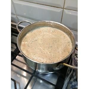 Крем-суп с грибами и индюшатиной