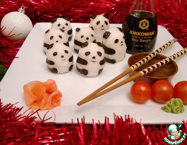 Рецепт: Суши Веселые панды