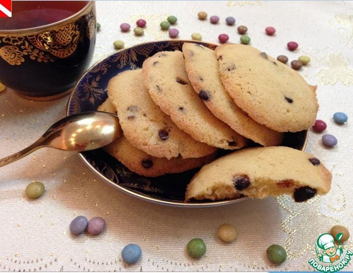 Рецепт: Американское печенье с шоколадными каплями