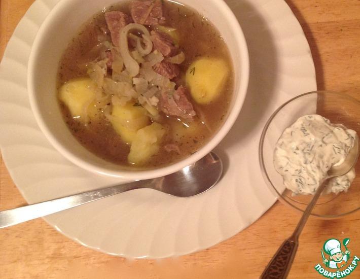 Рецепт: Суп Лывжа с говядиной