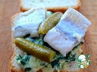Сэндвич с сельдью и шпинатовым омлетом ингредиенты