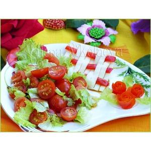 Постный салат из помидоров