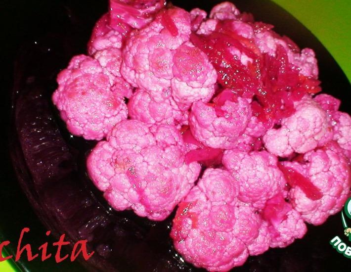 Рецепт: Маринованная цветная капуста Багрянка