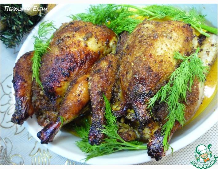 Рецепт: Фаршированные цыплята-корнишоны