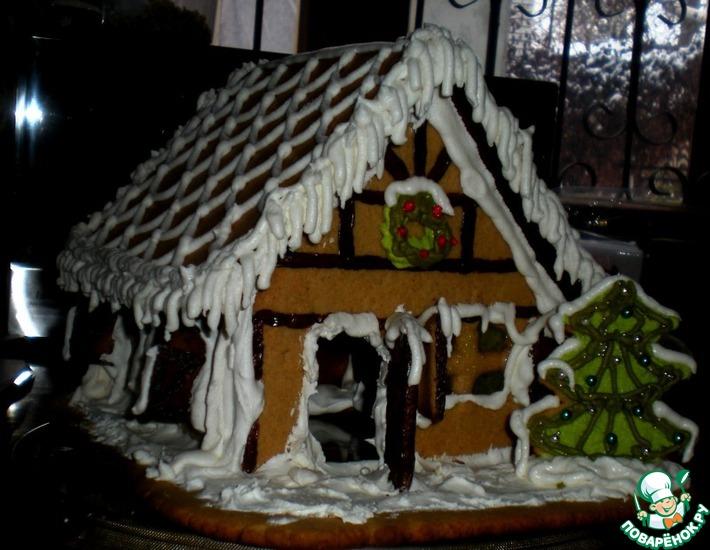 Рецепт: Пряничный домик Рождественский