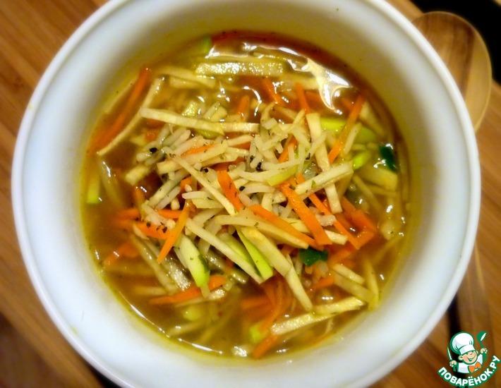 Рецепт: Густой рисовый суп по-китайски