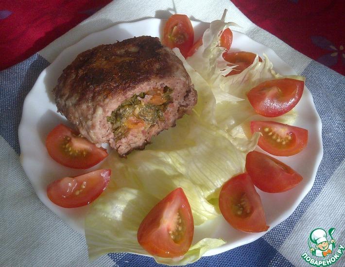 Рецепт: Зразы с помидорами, сыром и укропом