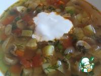 Грибной суп с кабачками ингредиенты