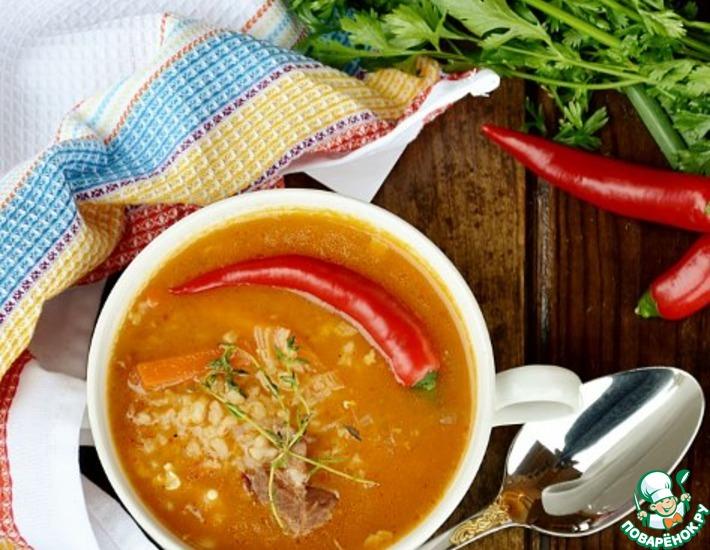 Рецепт: Густой бараний суп
