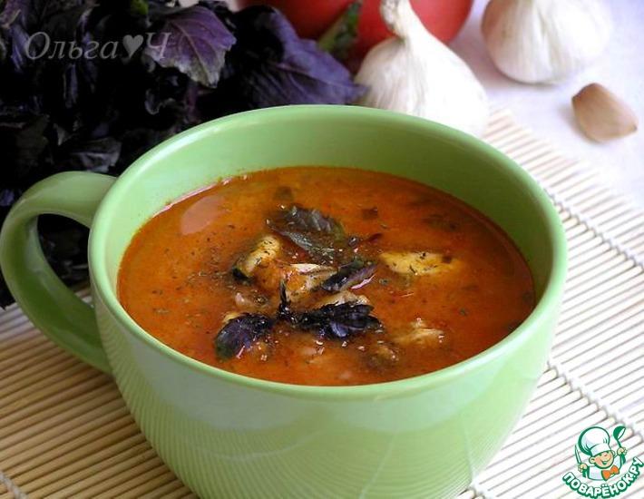 Рецепт: Вьетнамский томатный суп