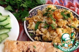 Рецепт: Хайдарабадское бирьяни с креветками